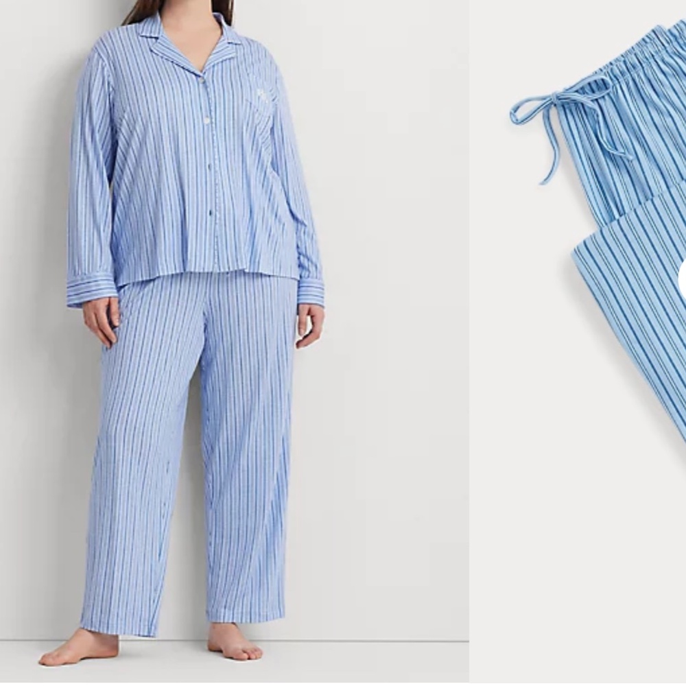 NWT PLUS 2X Ralph  Lauren Super soft  Cotton Blend PJ Set